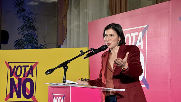 Schlein apre la campagna del Pd per il ‘no’ a Pescara