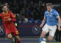 Calcio: entra De Bruyne, il Napoli ribalta il Lecce