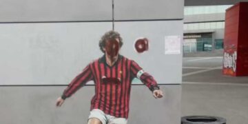Casa Milan, vandalizzato il murales dedicato a Franco Baresi