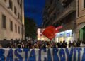 Corteo a Cosenza contro il caro carburante, traffico in tilt